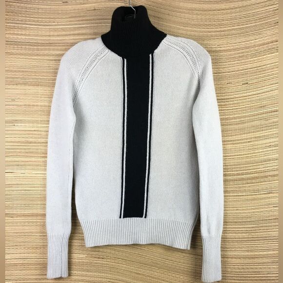 Theory Wool Colorblock Angine S Loryelle Turtleneck Sweater - Size XS - Picture 4 of 12